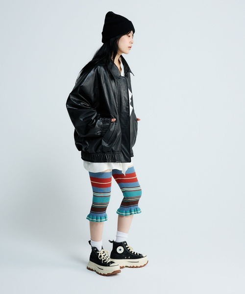 JEANASIS（ジーナシス）の「マルチボーダーカプリパンツ/652652（その他パンツ・レディース・ブルー系その他・FREE）」の4枚目の写真