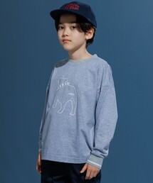 J.PRESS（ジェイプレス）の「【100-130cm】バックブル ラインプリント カットソー（Tシャツ/カットソー）」