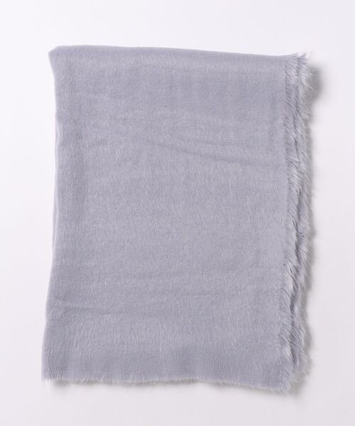 31 Sons de mode（トランテアン　ソン　ドゥ　モード）の「ドッグシャギーストール（マフラー・レディース・ライトグリーン/ラベンダー・ﾌﾘ-）」の2枚目の写真