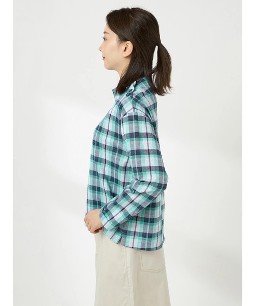 McGREGOR(マックレガー)の「オリジナルチェックコットンジャカードプルオーバー(Tシャツ/カットソー・レディース・ネイビー/キャメル/ブルー・M/L)」の6枚目の写真