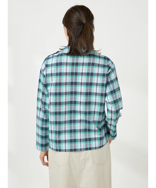 McGREGOR(マックレガー)の「オリジナルチェックコットンジャカードプルオーバー(Tシャツ/カットソー・レディース・ネイビー/キャメル/ブルー・M/L)」の7枚目の写真