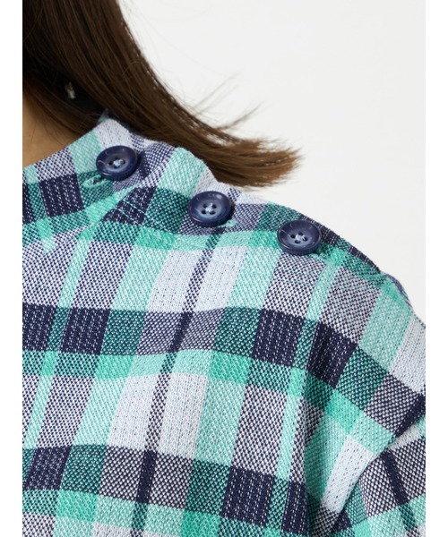 McGREGOR(マックレガー)の「オリジナルチェックコットンジャカードプルオーバー(Tシャツ/カットソー・レディース・ネイビー/キャメル/ブルー・M/L)」の11枚目の写真