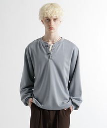 HARE | シシュウヘンリーネックカット(HARE)(Tシャツ/カットソー)