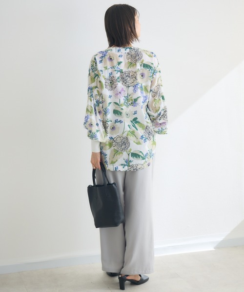 KATHARINE ROSS（キャサリンロス）の「【KATHARINE ROSS】アソートスカーフプリント長袖ブラウス（シャツ/ブラウス・レディース・イエロー/ピンク/グリーン・FREE）」の13枚目の写真