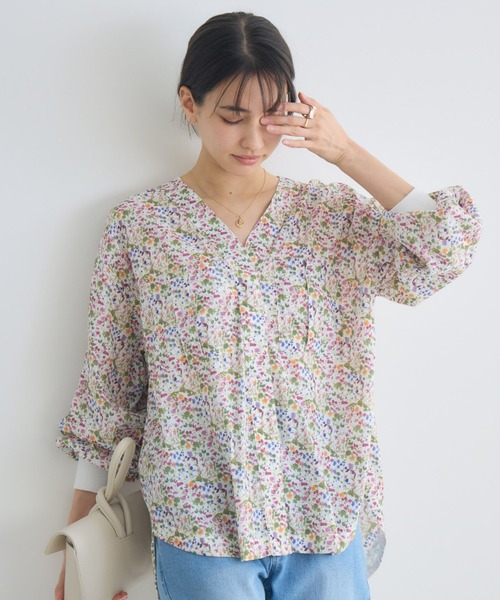 KATHARINE ROSS（キャサリンロス）の「【KATHARINE ROSS】アソートスカーフプリント長袖ブラウス（シャツ/ブラウス・レディース・イエロー/ピンク/グリーン・FREE）」の21枚目の写真