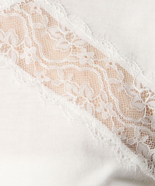 ATTISESSION（アティセッション）の「＜ATTISESSION＞レース ドッキング Tシャツ（Tシャツ/カットソー・レディース・ホワイト/ブラック・00）」の13枚目の写真