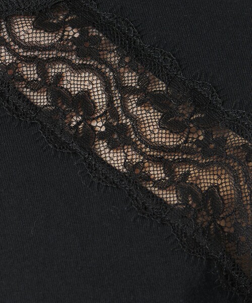 ATTISESSION（アティセッション）の「＜ATTISESSION＞レース ドッキング Tシャツ（Tシャツ/カットソー・レディース・ホワイト/ブラック・00）」の14枚目の写真