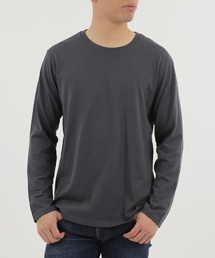 【シンプルが一番使える!ベーシックな長袖Tシャツ】メンズ綿混無地ロンT