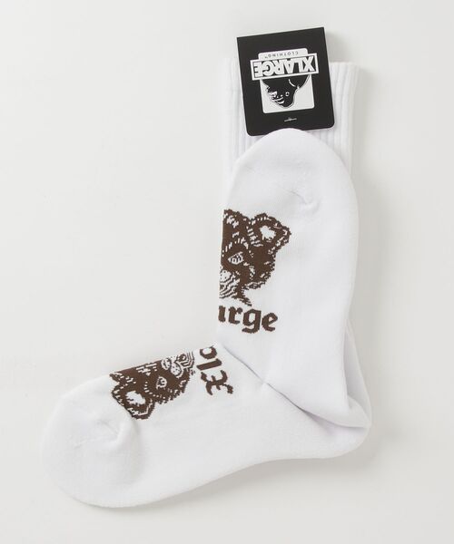 XLARGE(エクストララージ)の「BEAR SOCKS(ソックス/靴下・メンズ・ブラック/ホワイト/ネイビー/オリーブ・ONE SIZE)」の6枚目の写真