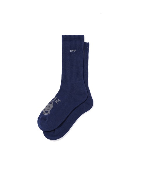 XLARGE(エクストララージ)の「BEAR SOCKS(ソックス/靴下・メンズ・ブラック/ホワイト/ネイビー/オリーブ・ONE SIZE)」の4枚目の写真