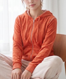【T16】【US BLANKS/ユーエスブランクス】WOMEN‘S PLUSH VELOUR ZIP HOODIE US565