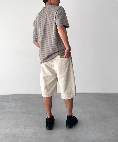 CANAL JEAN(キャナルジーン)の「SUPERTHANKS ピグメントドライツイルサイドタックショーツ(その他パンツ・レディース・ベージュ/アイボリー・SMALL)」の11枚目の写真