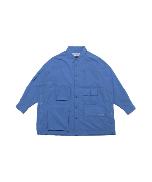 F/CE. （エフシーイー）の「F/CE. PERTEX UTILITY LONGLINE SHIRT / エフシーイー パーテックス ユーティリティ ロングライン シャツ（シャツ/ブラウス・メンズ・ブラック/グレー/ブルー・MEDIUM/LARGE）」の3枚目の写真
