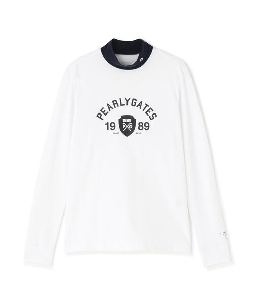 PEARLY GATES(パーリーゲイツ)の「【PEARLY GATES】80/1 36Gベアカノコ(Tシャツ/カットソー・レディース・ネイビー/ホワイト・MEDIUM/LARGE/SMALL)」の6枚目の写真