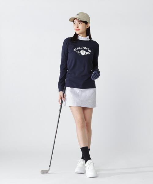 PEARLY GATES(パーリーゲイツ)の「【PEARLY GATES】80/1 36Gベアカノコ(Tシャツ/カットソー・レディース・ネイビー/ホワイト・MEDIUM/LARGE/SMALL)」の9枚目の写真