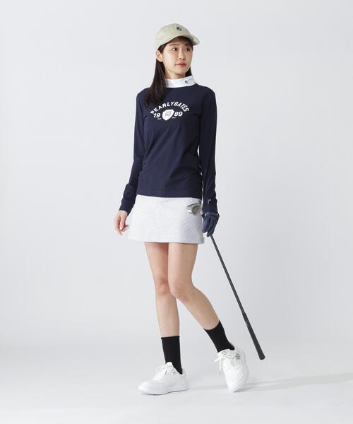 PEARLY GATES(パーリーゲイツ)の「【PEARLY GATES】80/1 36Gベアカノコ(Tシャツ/カットソー・レディース・ネイビー/ホワイト・MEDIUM/LARGE/SMALL)」の10枚目の写真