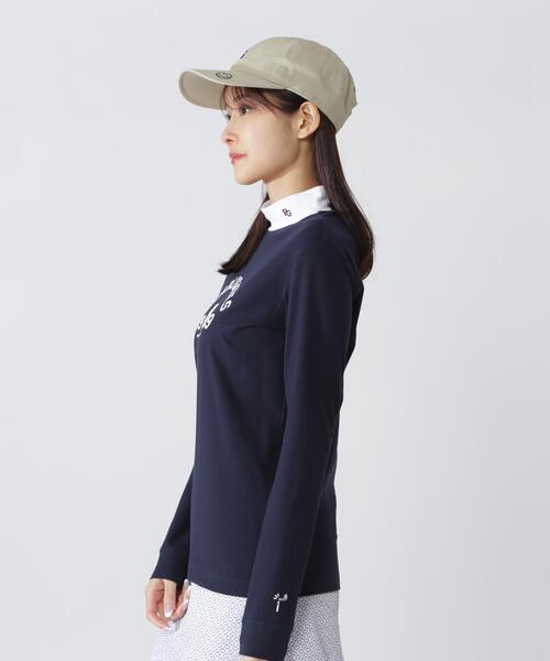 PEARLY GATES(パーリーゲイツ)の「【PEARLY GATES】80/1 36Gベアカノコ(Tシャツ/カットソー・レディース・ネイビー/ホワイト・MEDIUM/LARGE/SMALL)」の11枚目の写真