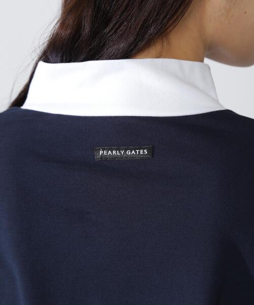 PEARLY GATES(パーリーゲイツ)の「【PEARLY GATES】80/1 36Gベアカノコ(Tシャツ/カットソー・レディース・ネイビー/ホワイト・MEDIUM/LARGE/SMALL)」の16枚目の写真