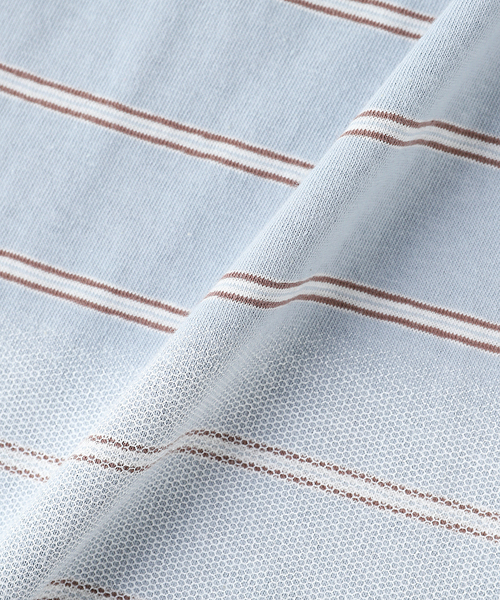 DAIRIKU（ダイリク）の「DAIRIKU / ダイリク "Daisy" Lace Print Border L-S Te（Tシャツ/カットソー・メンズ・ブルー系その他・LARGE/MEDIUM）」の4枚目の写真