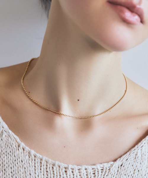 TEN.（テン）の「【新作】18KGP ボールチェーンコンビネックレス 40cm（ネックレス・レディース・ゴールド・FREE）」の2枚目の写真