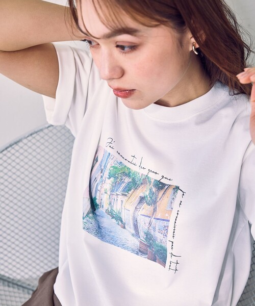 ANY(エニィ)の「アソートロゴラウンドヘムTシャツ(Tシャツ/カットソー・レディース・ホワイト系/ホワイト系1/ホワイト系2/グレー系/グレー系3・X-LARGE)」の3枚目の写真