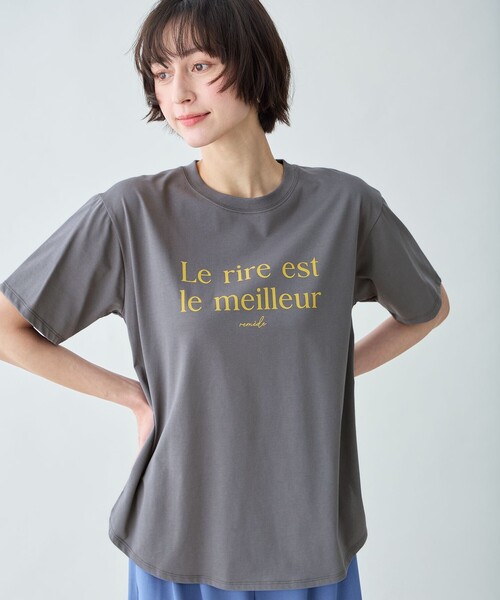 ANY(エニィ)の「アソートロゴラウンドヘムTシャツ(Tシャツ/カットソー・レディース・ホワイト系/ホワイト系1/ホワイト系2/グレー系/グレー系3・X-LARGE)」の18枚目の写真