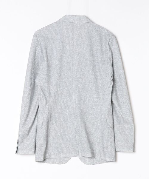 HIGH STREET(ハイストリート)の「HIGH STREET∴トリコットメッシュホップサックプリントジャケット(テーラードジャケット・メンズ・ベージュ/ライトグレー/ブラック・M/L/LL)」の4枚目の写真