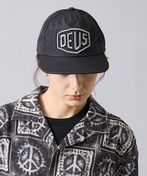 DEUS EX MACHINA(デウスエクスマキナ)の「【Deus Ex Machina / デウスエクスマキナ】ShieldNylon Cap / ナイロン キャップ / 帽子 / ユニセックス(キャップ・メンズ・レモンイエロー/ブラック・フリー)」の2枚目の写真