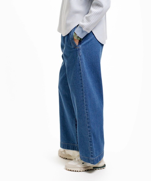 LACOSTE（ラコステ）の「ワイドレッグイージーデニムパンツ（デニムパンツ・レディース・ネイビー/ブルー・36/38/34/40）」の5枚目の写真