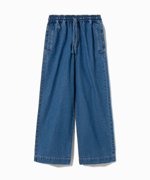 LACOSTE（ラコステ）の「ワイドレッグイージーデニムパンツ（デニムパンツ・レディース・ネイビー/ブルー・36/38/34/40）」の6枚目の写真