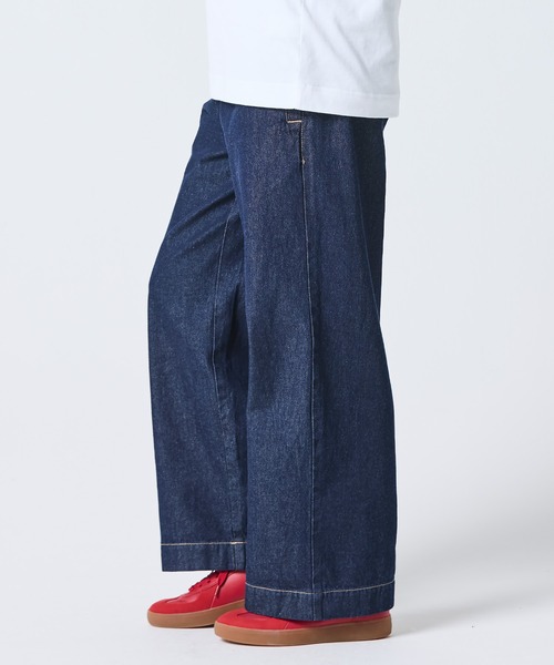 LACOSTE（ラコステ）の「ワイドレッグイージーデニムパンツ（デニムパンツ・レディース・ネイビー/ブルー・36/38/34/40）」の22枚目の写真