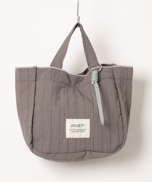 Jouet（ジョエット）の「【JOUET / ジョエット】 太プリーツ ランチトート（トートバッグ・レディース・アイボリー/ブラック/グレー/ピンク・FREE）」の15枚目の写真