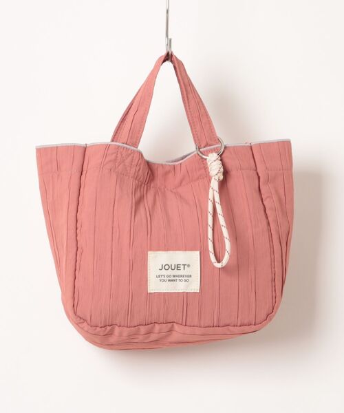 Jouet（ジョエット）の「【JOUET / ジョエット】 太プリーツ ランチトート（トートバッグ・レディース・アイボリー/ブラック/グレー/ピンク・FREE）」の16枚目の写真