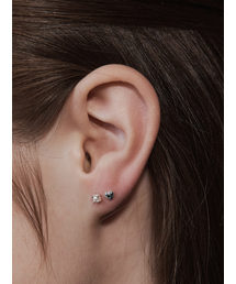 HEI（ヘイ）の「[sv925] heart & pearl dual piercing set（ピアス（両耳用））」