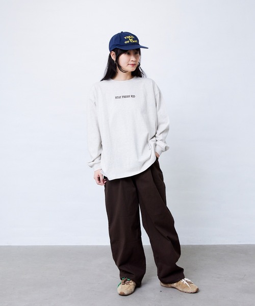 Fluffy BROTHERS(フラッフィーブラザーズ)の「フルーツロンT(大人サイズ)(Tシャツ/カットソー・メンズ・オートミール・XL/L/M)」の5枚目の写真