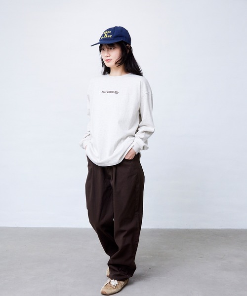 Fluffy BROTHERS(フラッフィーブラザーズ)の「フルーツロンT(大人サイズ)(Tシャツ/カットソー・メンズ・オートミール・XL/L/M)」の7枚目の写真