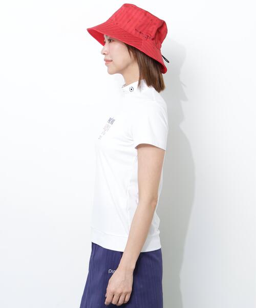 PING（ピン）の「【PING APPAREL】Ｍｒ．ＰＩＮＧプリント半袖ハイネックシャツ（Tシャツ/カットソー・レディース・ネイビー/レッド/ベージュ/ホワイト・S/LL/M/L）」の8枚目の写真