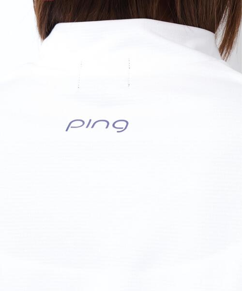 PING（ピン）の「【PING APPAREL】Ｍｒ．ＰＩＮＧプリント半袖ハイネックシャツ（Tシャツ/カットソー・レディース・ネイビー/レッド/ベージュ/ホワイト・S/LL/M/L）」の13枚目の写真