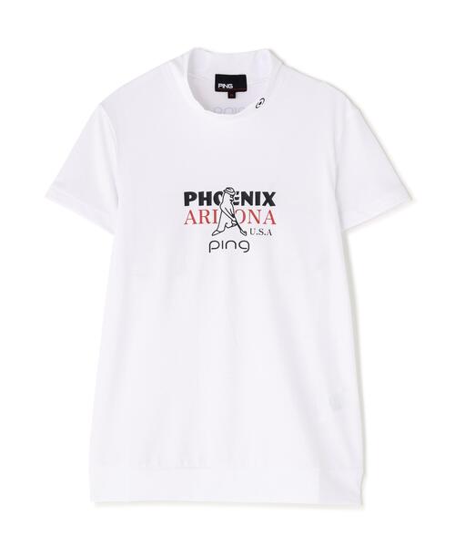 PING（ピン）の「【PING APPAREL】Ｍｒ．ＰＩＮＧプリント半袖ハイネックシャツ（Tシャツ/カットソー・レディース・ネイビー/レッド/ベージュ/ホワイト・S/LL/M/L）」の14枚目の写真