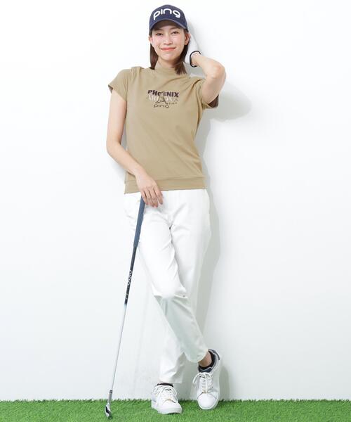PING（ピン）の「【PING APPAREL】Ｍｒ．ＰＩＮＧプリント半袖ハイネックシャツ（Tシャツ/カットソー・レディース・ネイビー/レッド/ベージュ/ホワイト・S/LL/M/L）」の19枚目の写真