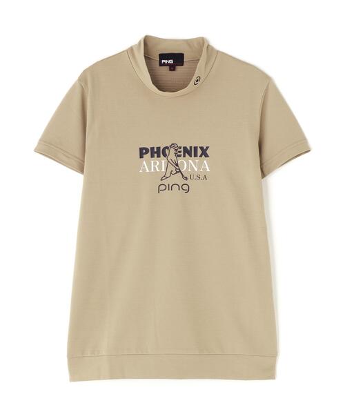 PING（ピン）の「【PING APPAREL】Ｍｒ．ＰＩＮＧプリント半袖ハイネックシャツ（Tシャツ/カットソー・レディース・ネイビー/レッド/ベージュ/ホワイト・S/LL/M/L）」の20枚目の写真