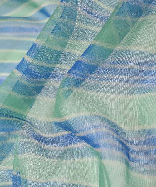 martinique（マルティニーク）の「【l’heritage martinique/レリタージュ マルティニーク】シアーボーダープルオーバー（カーディガン/ボレロ・レディース・グリーン/サックスブルー・FREE）」の7枚目の写真