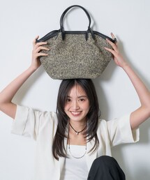 INDIVI | 【2WAY】ペーパーミドルバッグ(トートバッグ)