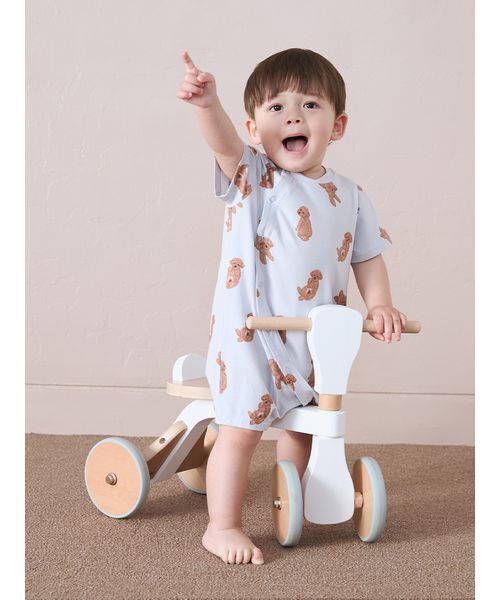 GELATO PIQUE ロンパース BABY】ドッグ柄ロンパース（ロンパース）｜gelato pique（ジェラート