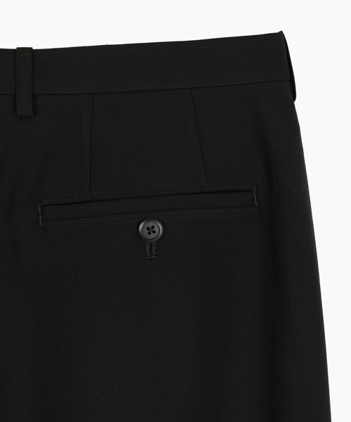 LAD MUSICIAN（ラッドミュージシャン）の「WOOL GABARDINE FRONT VENTS PANTS（スラックス・メンズ・ブラック・46/44/42）」の11枚目の写真