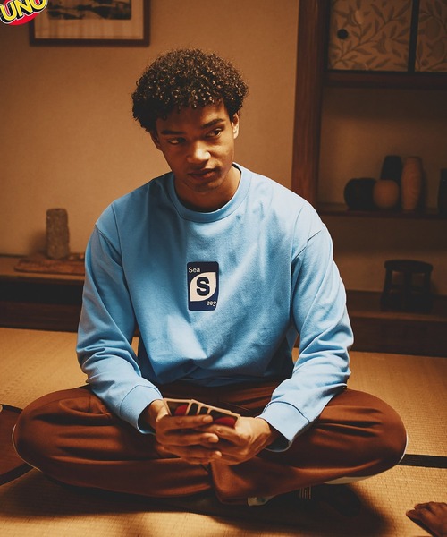 WIND AND SEA(ウィンダンシー)の「UNO x WDS L/S TEE(Tシャツ/カットソー・メンズ・ブラック/ブルー・XL/L/M/S)」の6枚目の写真