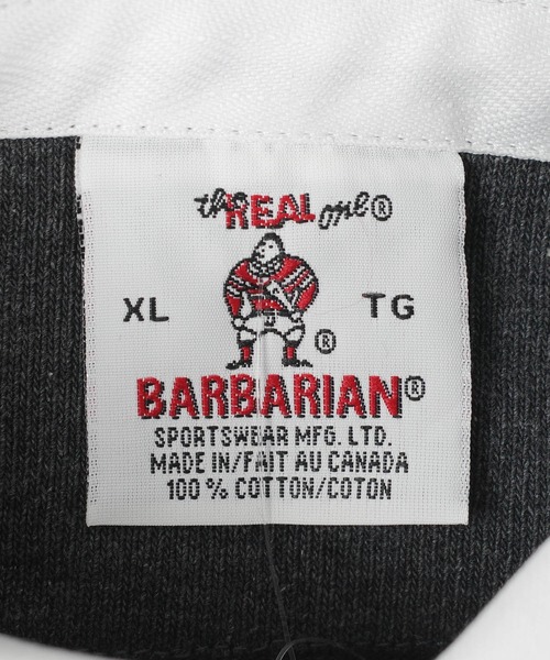 Barbarian(バーバリアン)の「【SE1】【BARBARIAN/バーバリアン】 HEAVY JERSEY RUGBY LONG SLEEVE(シャツ/ブラウス・メンズ・チャコールグレー/ロイヤルブルー・3XL/XXL/XL/L)」の11枚目の写真