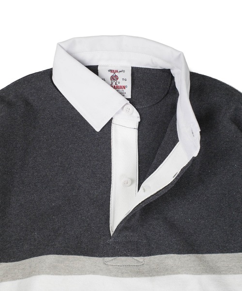 Barbarian(バーバリアン)の「【SE1】【BARBARIAN/バーバリアン】 HEAVY JERSEY RUGBY LONG SLEEVE(シャツ/ブラウス・メンズ・チャコールグレー/ロイヤルブルー・3XL/XXL/XL/L)」の15枚目の写真