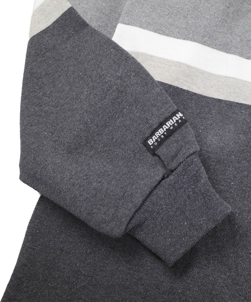 Barbarian(バーバリアン)の「【SE1】【BARBARIAN/バーバリアン】 HEAVY JERSEY RUGBY LONG SLEEVE(シャツ/ブラウス・メンズ・チャコールグレー/ロイヤルブルー・3XL/XXL/XL/L)」の16枚目の写真