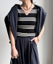 【WEB限定】ボーダーニットタンク